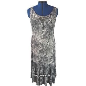 Tiered Snakeskin print  Maxi Dress